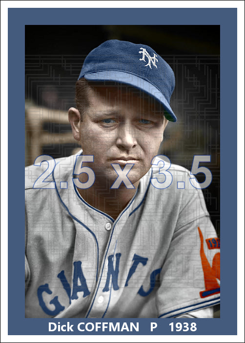 Dick Coffman - 1938 New York Giants - choose a size & style