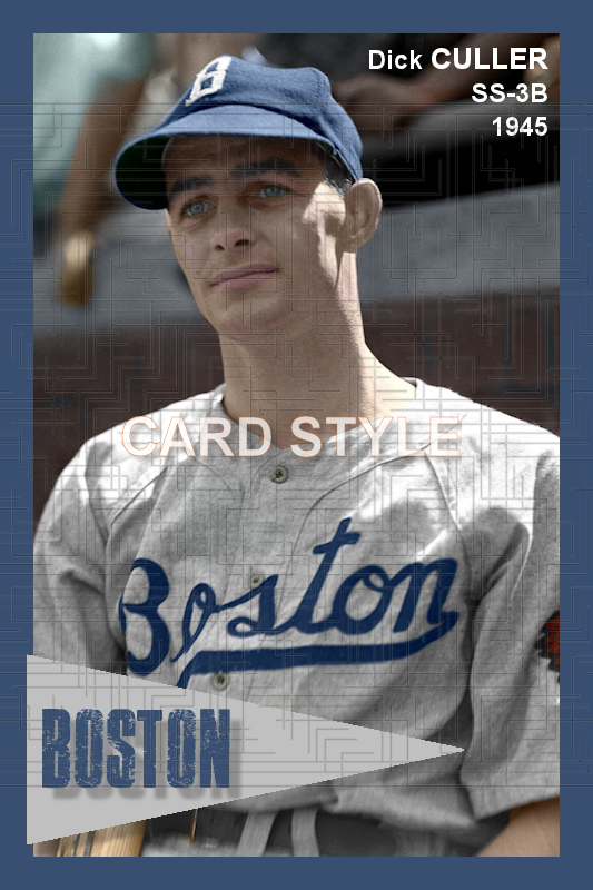 Dick Culler - 1945 Boston Braves - choose a size & style