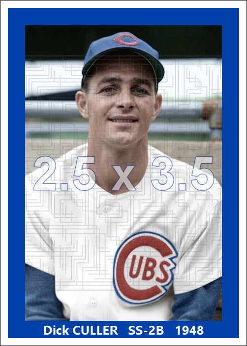 Dick Culler - 1948 Chicago Cubs - choose a size & style
