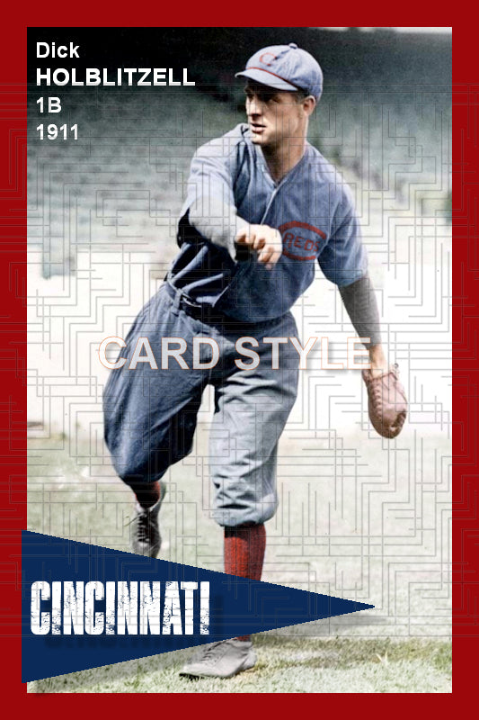 Dick Hoblitzell - 1911 Cincinnati Reds - choose a size & style