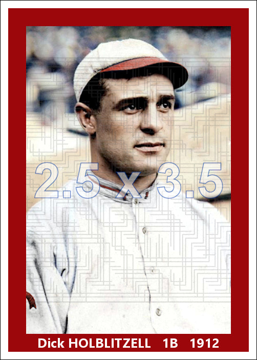 Dick Hoblitzell - 1912 Cincinnati Reds - choose a size & style