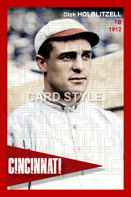 Dick Hoblitzell - 1912 Cincinnati Reds - choose a size & style