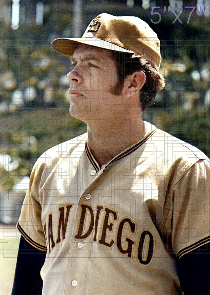 Dick Kelley - 1971 San Diego Padres - choose a size & style
