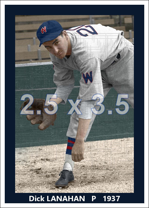 Dick Lanahan - 1937 Washington Senators - choose a size & style