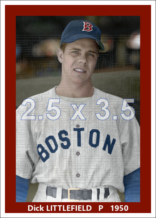 Dick Littlefield - 1950 Boston Red Sox - choose a size & style