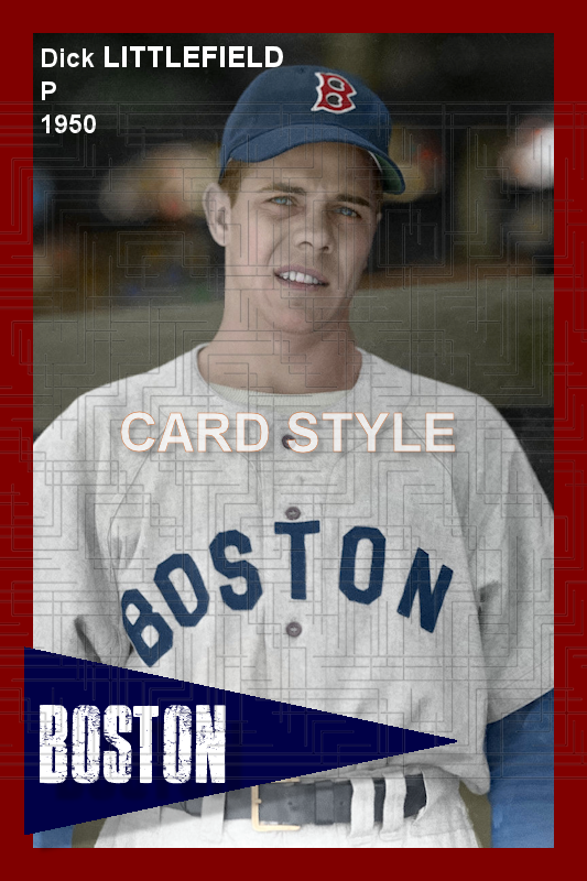 Dick Littlefield - 1950 Boston Red Sox - choose a size & style