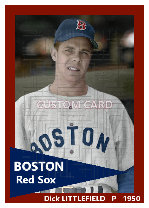 Dick Littlefield - 1950 Boston Red Sox - choose a size & style
