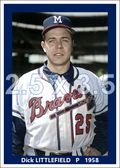 Dick Littlefield - 1958 Milwaukee Braves - choose a size & style