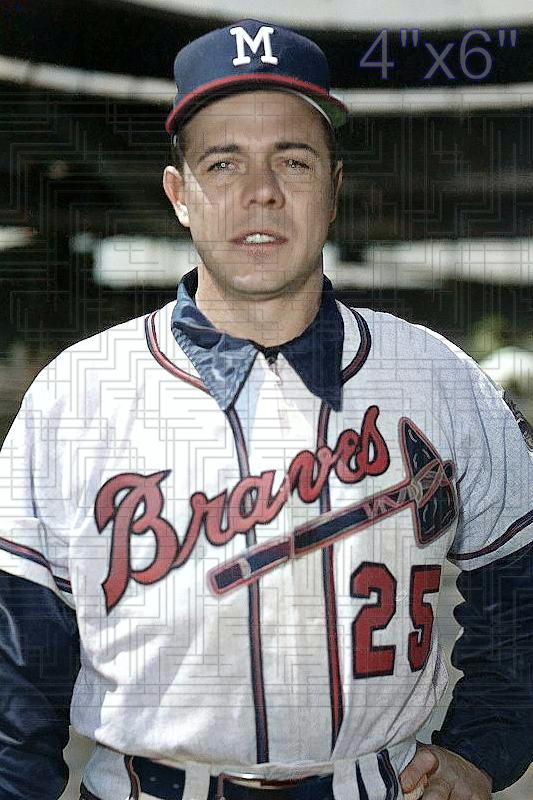 Dick Littlefield - 1958 Milwaukee Braves - choose a size & style