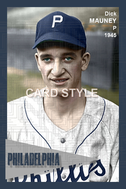 Dick Mauney - 1945 Philadelphia Phillies - choose a size & style