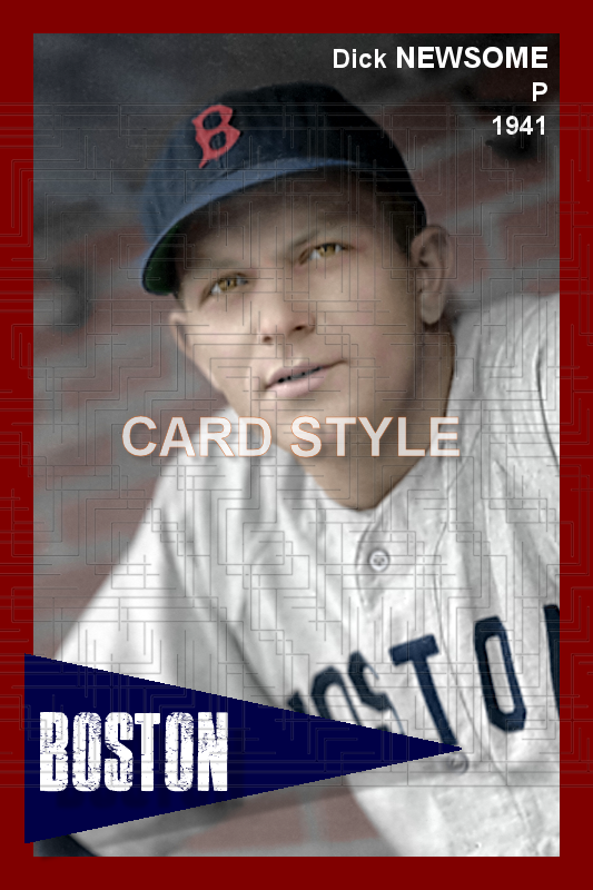 Dick Newsome - 1941 Boston Red Sox - choose a size & style