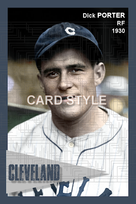 Dick Porter - 1930 Cleveland Indians - choose a size & style
