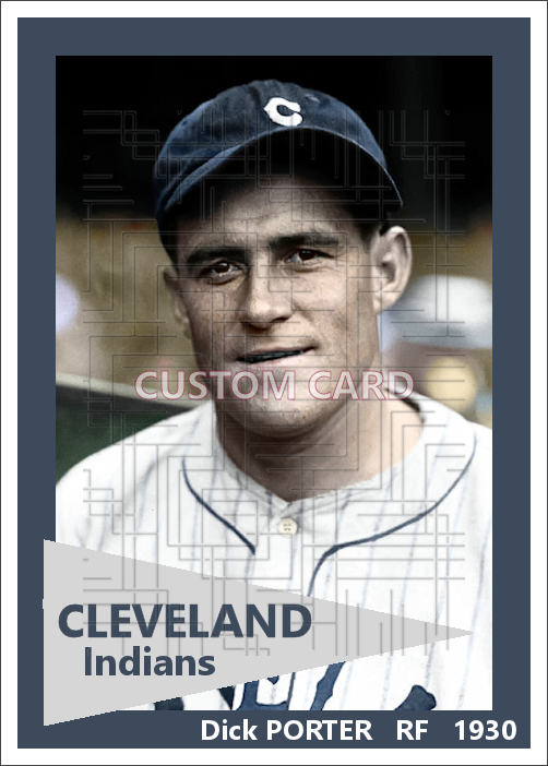 Dick Porter - 1930 Cleveland Indians - choose a size & style