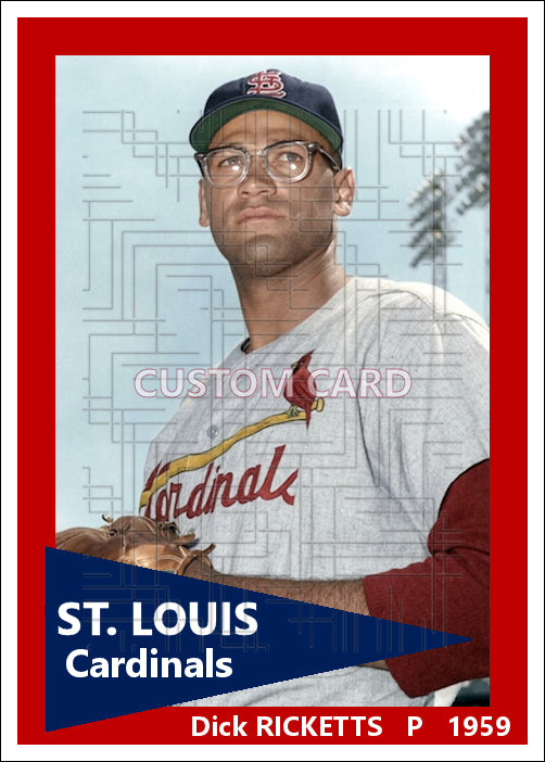 Dick Ricketts - 1959 St. Louis Cardinals - choose a size & style