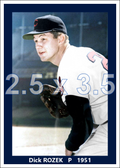 Dick Rozek - 1951 Cleveland Indians - choose a size & style