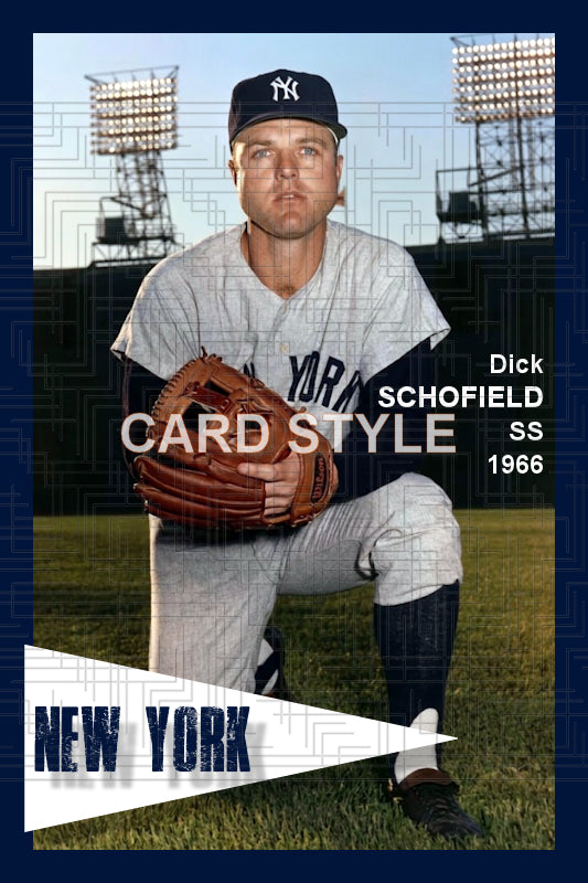 Dick Schofield - 1966 New York Yankees - choose a size & style