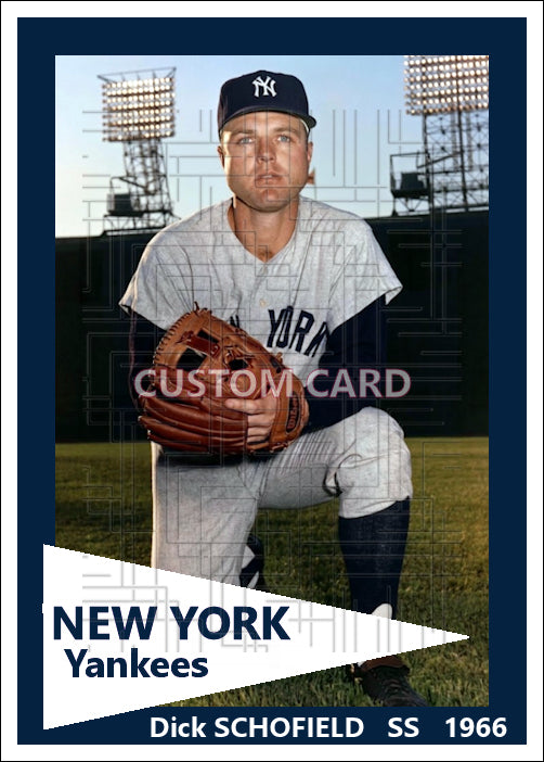 Dick Schofield - 1966 New York Yankees - choose a size & style