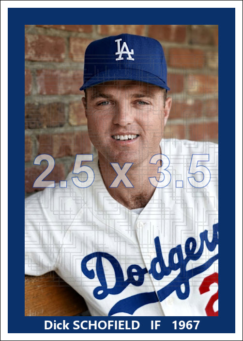 Dick Schofield - 1967 Los Angeles Dodgers - choose a size & style