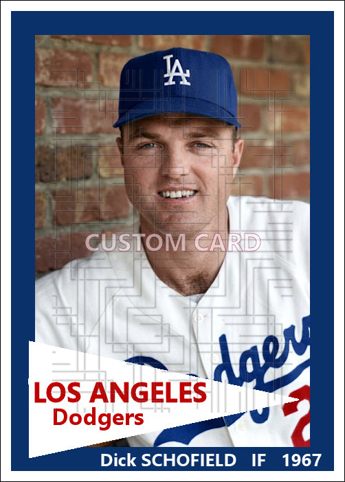 Dick Schofield - 1967 Los Angeles Dodgers - choose a size & style