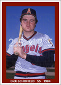 Dick Schofield - 1984 California Angels - choose a size & style