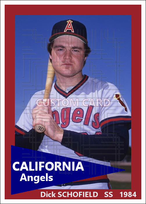 Dick Schofield - 1984 California Angels - choose a size & style