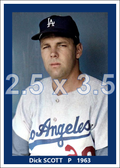 Dick Scott - 1963 Los Angeles Dodgers - choose a size & style
