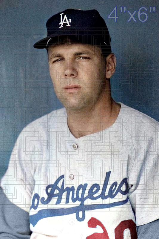 Dick Scott - 1963 Los Angeles Dodgers - choose a size & style