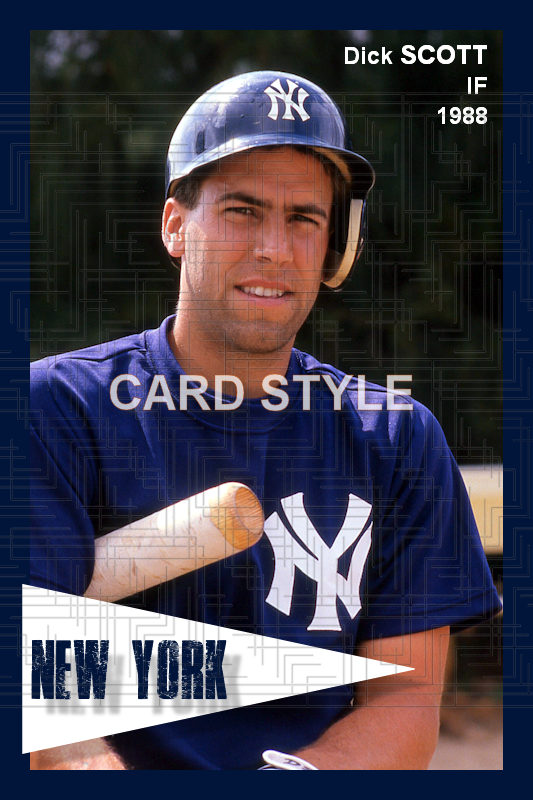 Dick Scott - 1988 New York Yankees spring training - choose a size & style