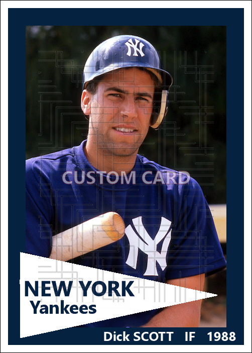 Dick Scott - 1988 New York Yankees spring training - choose a size & style