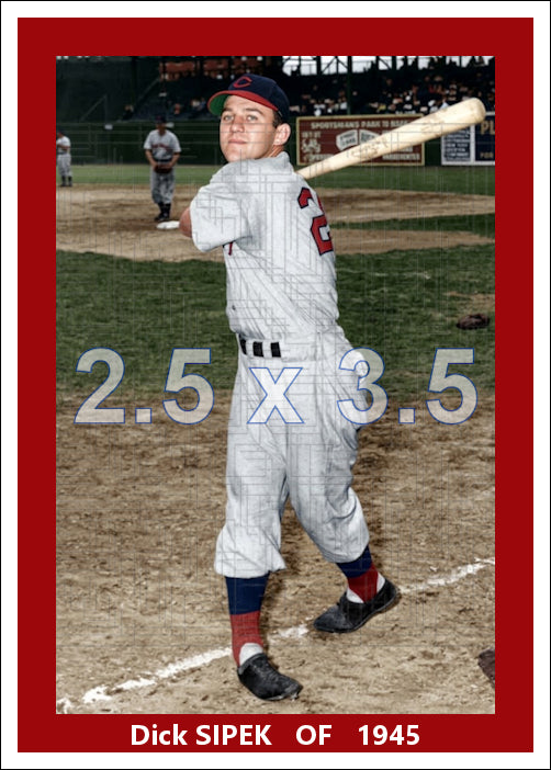 Dick Sipek - 1945 Cincinnati Reds - choose a size & style