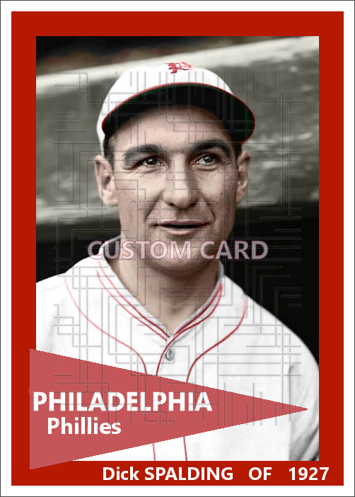Dick Spalding - 1927 Philadelphia Phillies - choose a size & style