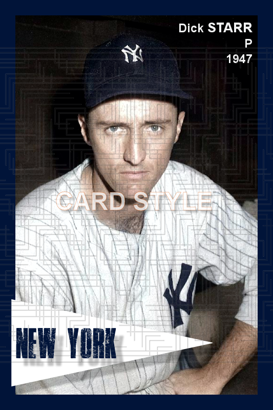 Dick Starr - 1947 New York Yankees - choose a size & style