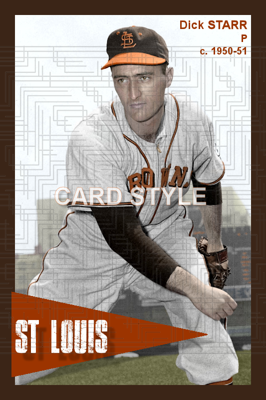 Dick Starr - 1950-51 St. Louis Browns - choose a size & style