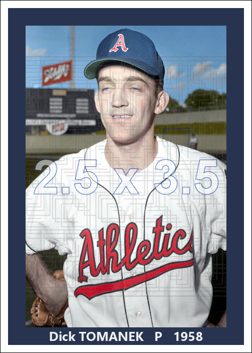 Dick Tomanek - 1958 Kansas City Athletics - choose a size & style