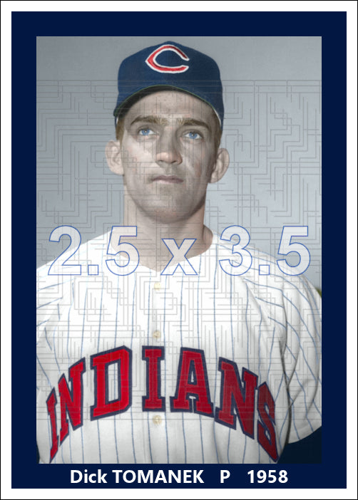 Dick Tomanek - 1958 Cleveland Indians - choose a size & style