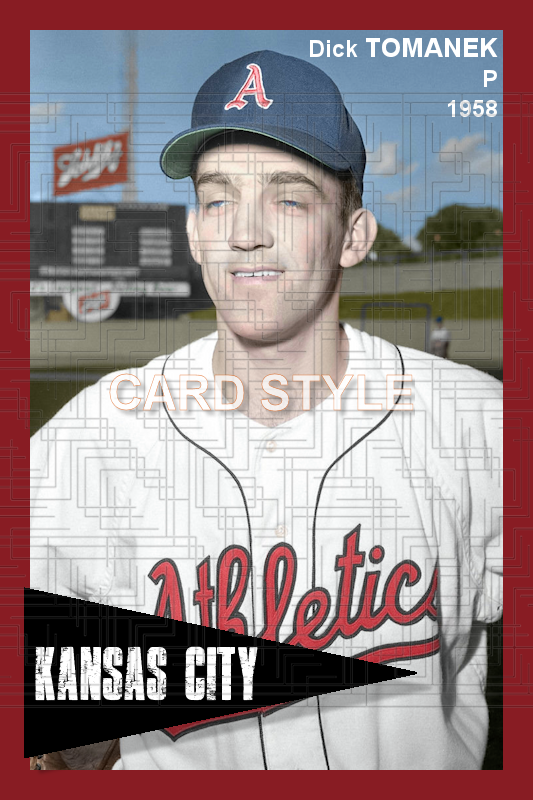 Dick Tomanek - 1958 Kansas City Athletics - choose a size & style