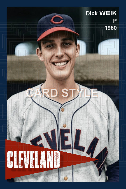 Dick Weik - 1950 Cleveland Indians - choose a size & style