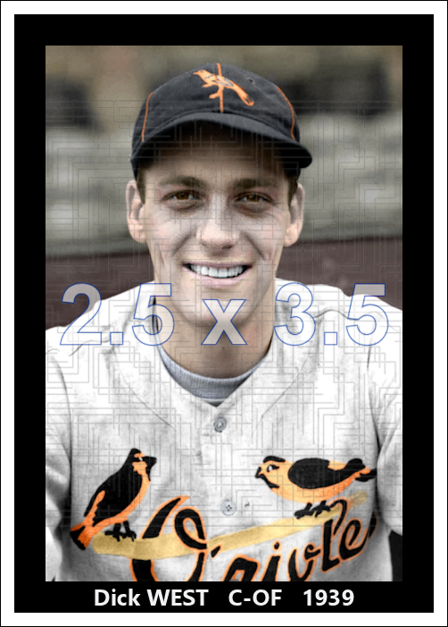 Dick West - 1939 Baltimore Orioles - choose a size & style