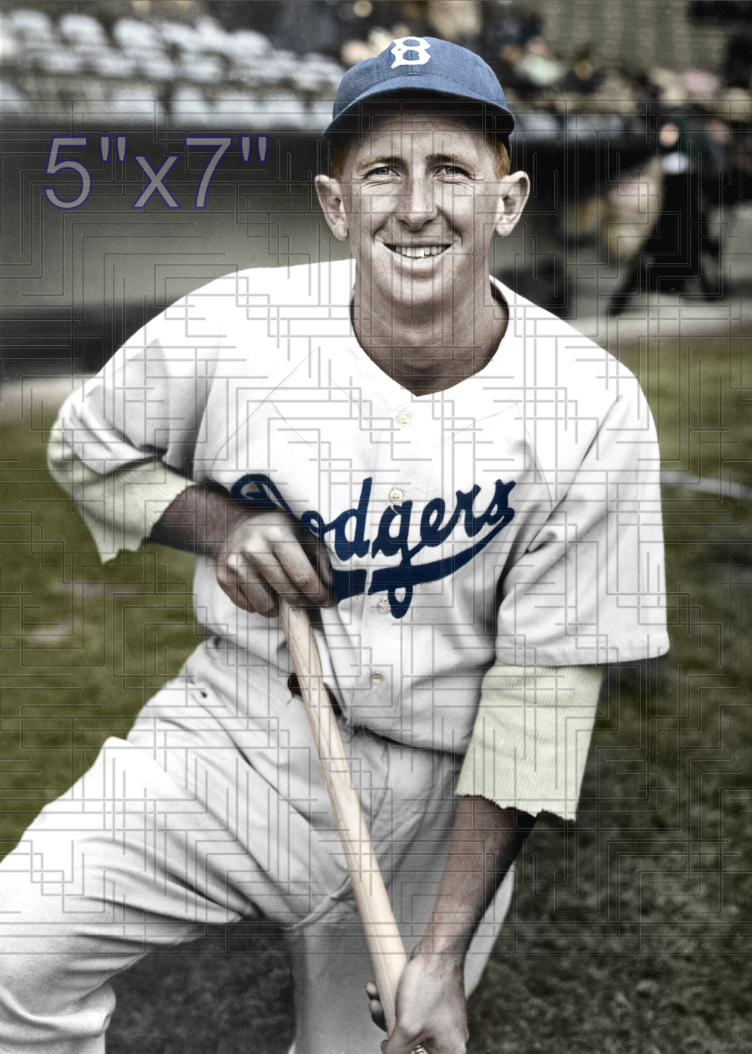 Dick Whitman - 1946-49 Brooklyn Dodgers - choose a size & style