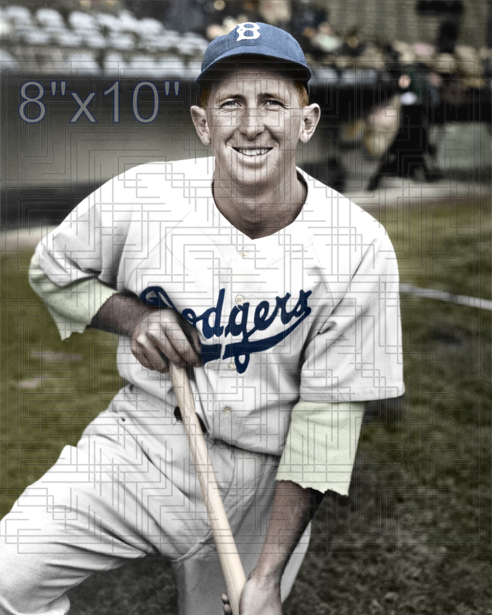 Dick Whitman - 1946-49 Brooklyn Dodgers - choose a size & style