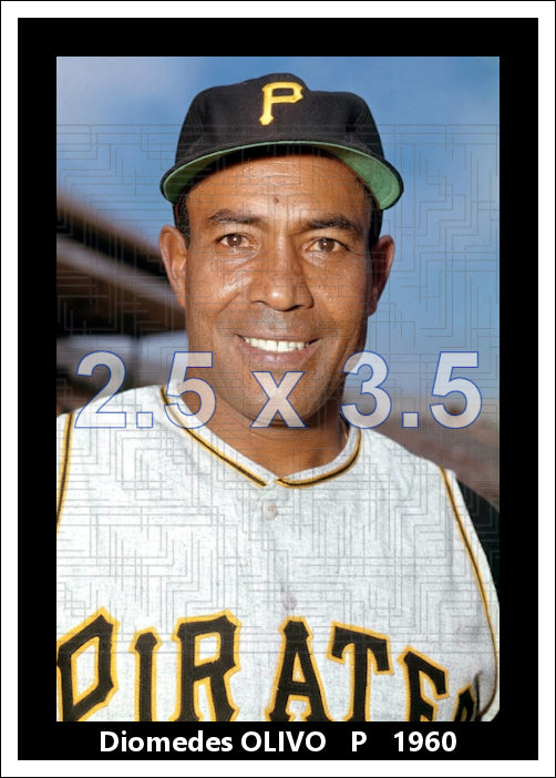 Diomedes Olivo - 1960 Pittsburgh Pirates - choose a size & style