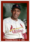 Diomedes Olivo - 1963 St. Louis Cardinals - choose a size & style