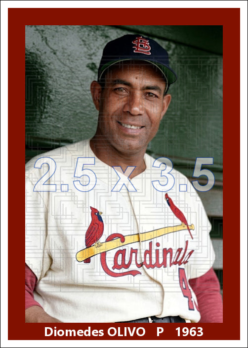 Diomedes Olivo - 1963 St. Louis Cardinals - choose a size & style