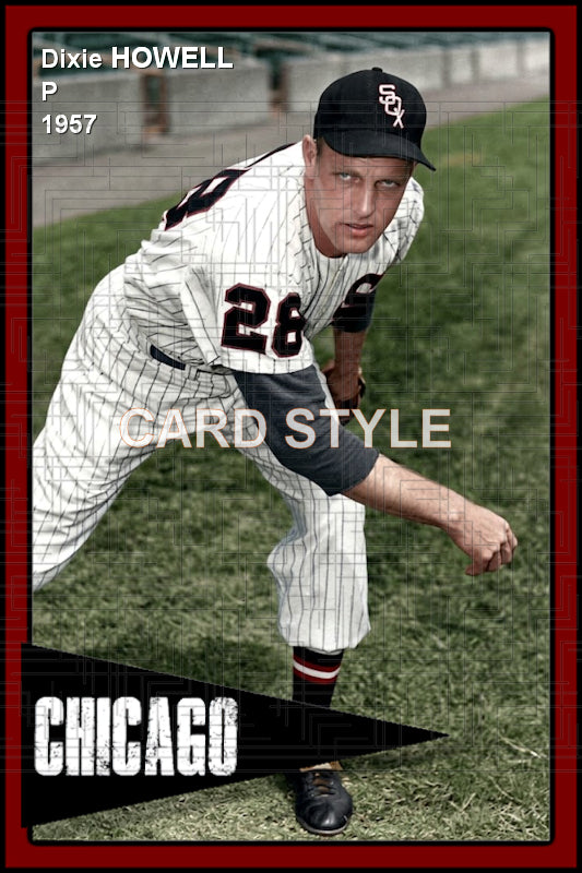 Dixie Howell - 1957 Chicago White Sox - choose a size & style