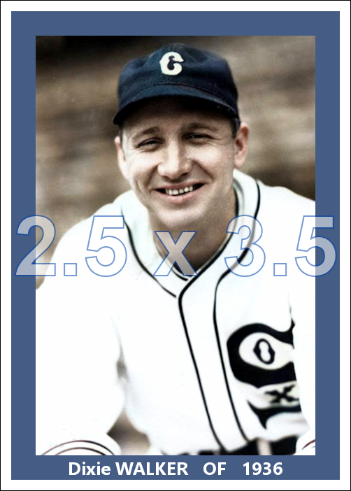 Dixie Walker - 1936 Chicago White Sox - choose a size & style