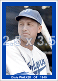 Dixie Walker - 1940 Brooklyn Dodgers - choose a size & style