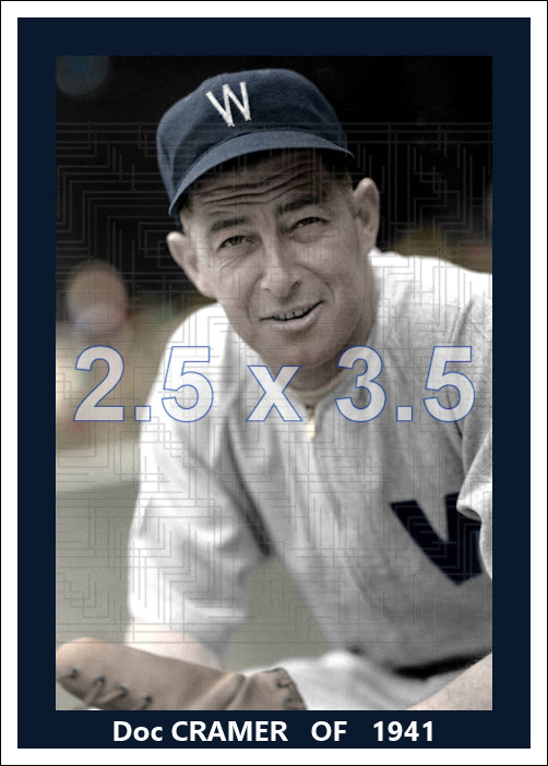 Doc Cramer - 1941 Washington Senators - choose a size & style