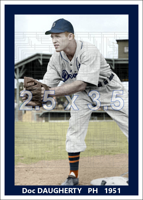 Doc Daugherty - 1951 Detroit Tigers - choose a size & style