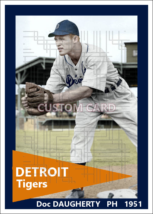 Doc Daugherty - 1951 Detroit Tigers - choose a size & style