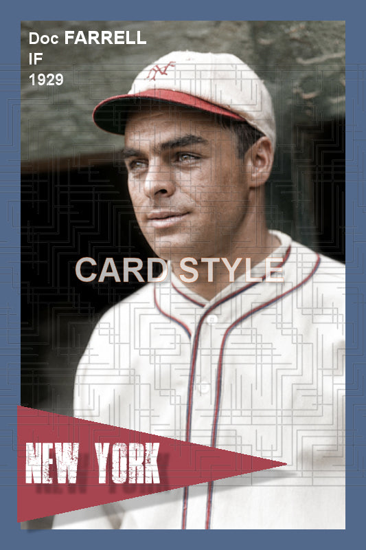 Doc Farrell - 1929 New York Giants - choose a size & style